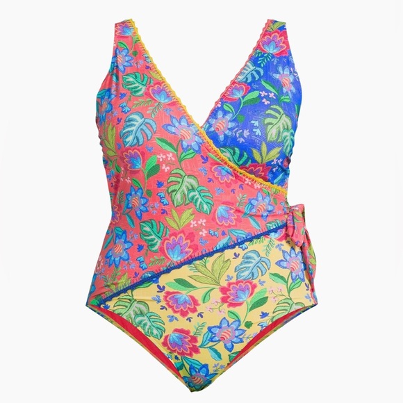 Johnny Was Plus Rumba Mix Wrap One Piece - Picture 5 of 6